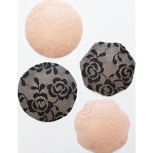 Sexy Lace Reusable Women Breast Petals Lift Nipple Cover Invisible Adhesive Silicone Push Up Backless Strapless Breast Pasties