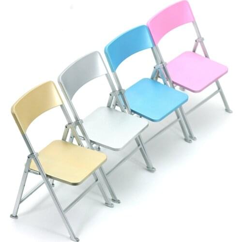 1/6 Scale Plastic 5 Colors Optional Folding Chair Model for 12 inch Action Figures Dolls Accessories