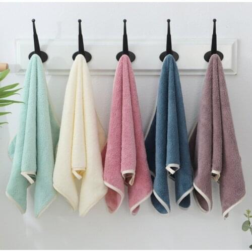 High-density coral fleece towel, thick and strong absorbent wash towel 30*60 daily necessities supermarket towel