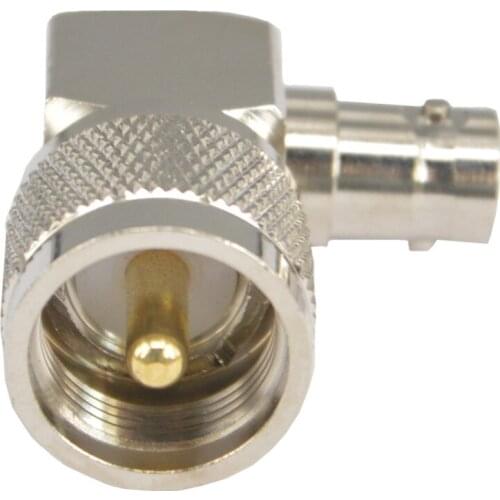 RF Coaxial Connector Adapter BNC Female to UHF Male Right angle