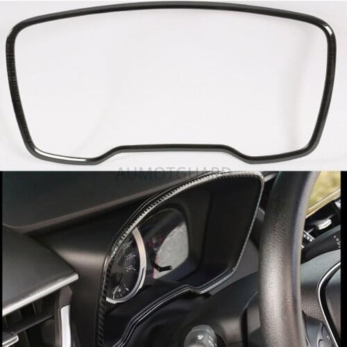 Stainless Steel Carbon Fiber Car Styling Trim Car Dashboard Frame Decoration Stickers Cover For Toyota Corolla 2019 2020