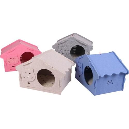 Pet Supplies Creative Pet House New Thick Cat House Four Seasons Universal Felt Cat Litter