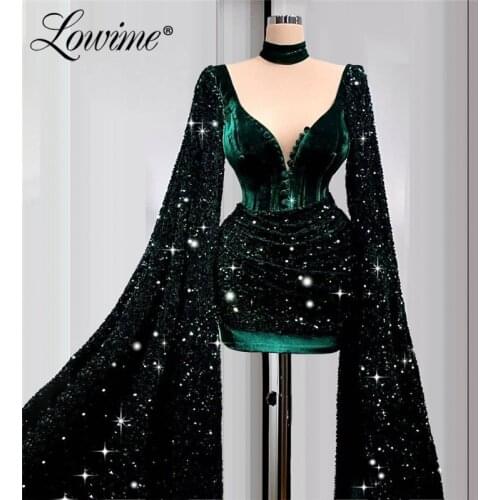 Turkish Kaftans Short Evening Dresses Prom Dress Formal Dress Robe De Soiree Aibye Middle East Dubai Party Gowns 2021 Vestidos