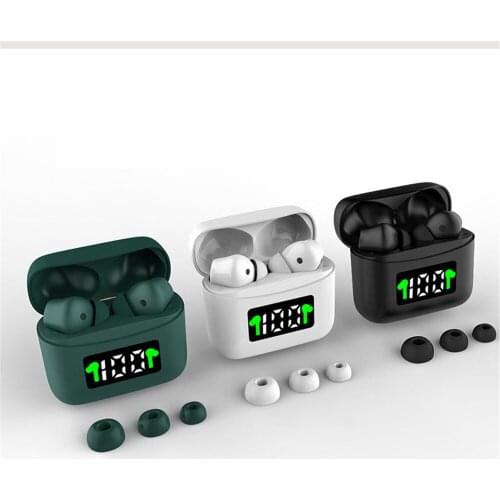 TWS Wireless Earphone Bluetooth 5.2 Noise Cancelling In-ear Sports Earphones IPX5 Waterproof LED Display for iPhone Huawei