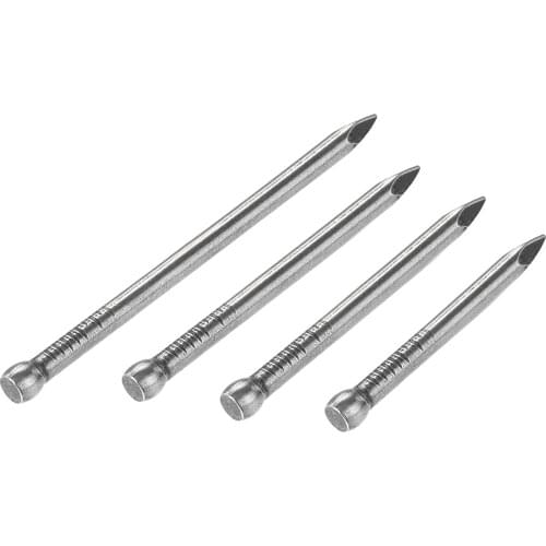 Uxcell Finishing Nails Hand-Drive Carbon Steel 25mm/28mm/30mm/38mm Totally 400pcs