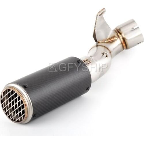 For Indian FTR 1200 / S 2019 2020 2022 FTR1200 Rally / Carbon 20 22 Escape Slip-on Motorcycle Exhaust With Mid Decat Link Pipe