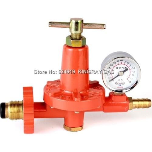 High quality medium pressure gas relief valve with display meter gas middle pressure reducing valve external screw valve