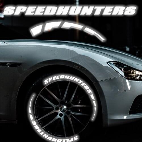 1.1inch Silver Reflective Car Tire Decor Stickers New Styling Decoration Stickers Wheel Stickers for SPEEDHUNTERS Sticker