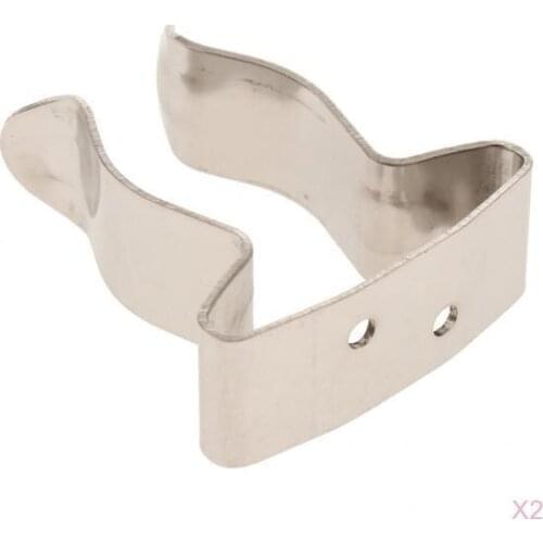 2Packs Heavy Duty 304 Stainless Steel Shovel Holder Wall Mount Tube Holder