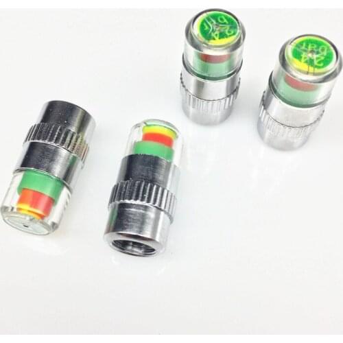 4pcs 2.4bar Car Tire Air Pressure Valve Stem Caps Sensor Indicator For Chrysler Aspen Pacifica PT Cruiser Sebring Town Country