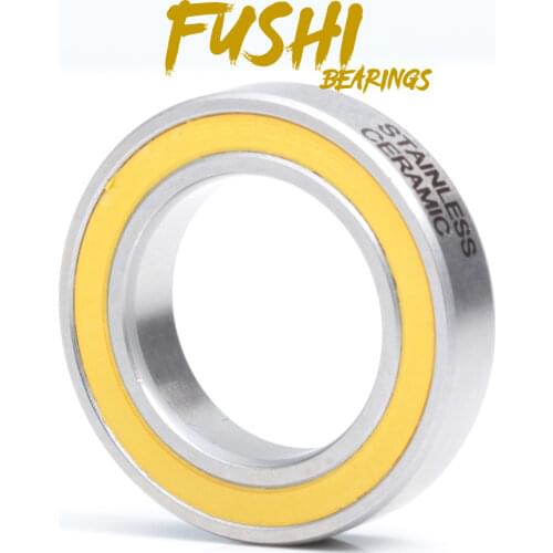 6804-2RS Stainless Bearing 20*32*7 mm ( 1 PC ) ABEC-3 6804 RS Bicycle Hub Front Rear Hubs Wheel 20 32 7 Ceramic Balls Bearings