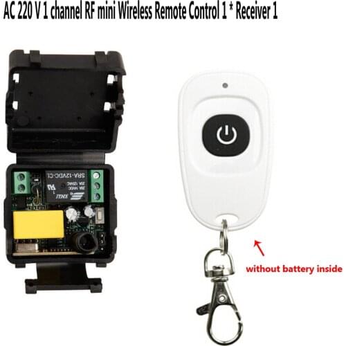 AC 220V Mini Wireless RF Remote Control Light Switch 10A Relay 1CH Receiver Module +Transmitter