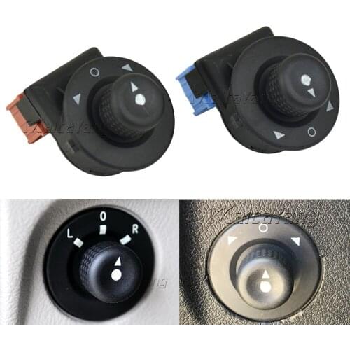 Side Mirror Control Switch Knob Regulation Button 185526 6545KS For Peugeot Partner 1007 Citroen C2 C3 Xsara Picasso Berlingo
