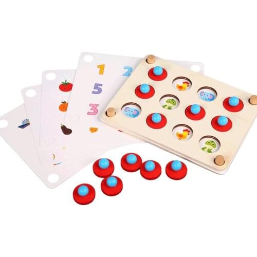 3D Wooden Puzzle Montessori Benefit Memory Game Toy ParentChild Interaction Early Education Child Gathering Interactive Game Toy