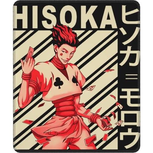 Hisoka Morow Hunter X Hunter Mouse Pad Anime Manga HxH with Locking Edge Soft Mat Natural Rubber Computer Keyboard Desk Pad