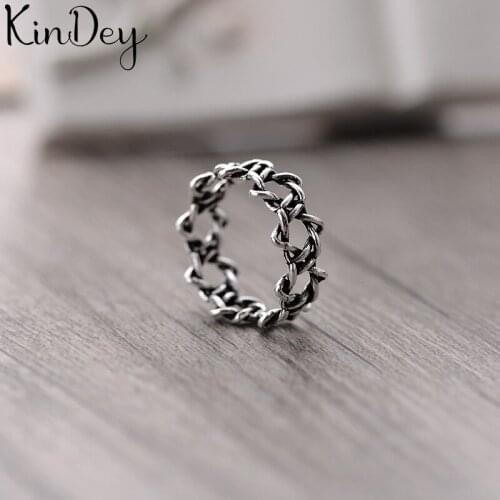 Personality Gothic Vintage Star Rings For Women Bridal Wedding Engagement Punk Resizable Antique Rings Rock Jewelry