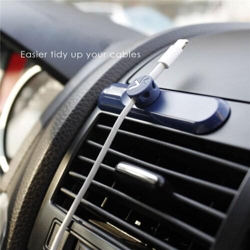 Magnetic Cable Clip Data Cable Organizer Usb Charger Cable Holder Car Styling For saab 9-3 9-5 93 95 900 9000