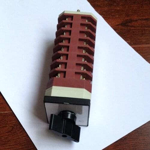 AC 500V 16A 32 Terminals 3 Positions Rotary Changeover Cam Switch LW12-16/8