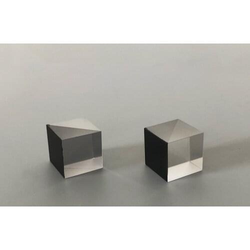 Beam Splitter Prism Semi-reflective Transflective10*10*10mm Split Ratio1:1Optical Glass Three-sided AR Coating Processing Custom