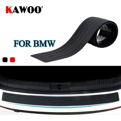 KAWOO For BMW X1 X3 X5 X6 F15 F16 F20 F25 E83 E70 E84 E53 Rubber Rear Guard Bumper Protect Trim Cover Sill Mat Pad Car Styling