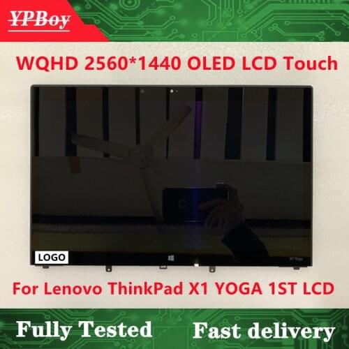 14" FRU 01AW977 01AX899 OLED LCD Touch Screen Assembly For Lenovo ThinkPad X1 YOGA 1ST 2ND GEN 20FQ 20FR 20JD 20JE 20JF 20 JG