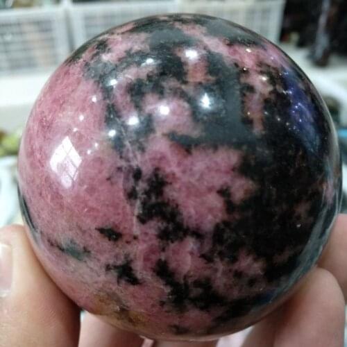 SPHEREFACTOR: Stunning Brazil LEPIDOLITE MICA RUBELLITE TOURMALINE Ball Sphere 70mm