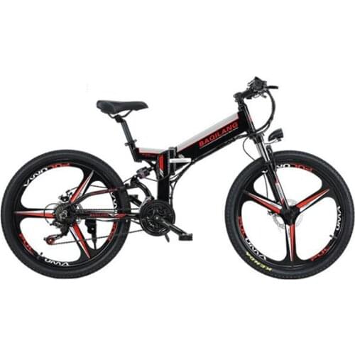 Folding Electric Bicycle Invisible Lithium Battery Adult Double Single People off-road power mountain bike 26 inch 48v