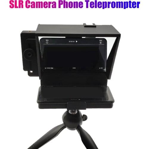 Teleprompter Phone/DSLR Camera Recording Portable Inscriber Mobile Teleprompter with Remote Control for Phone