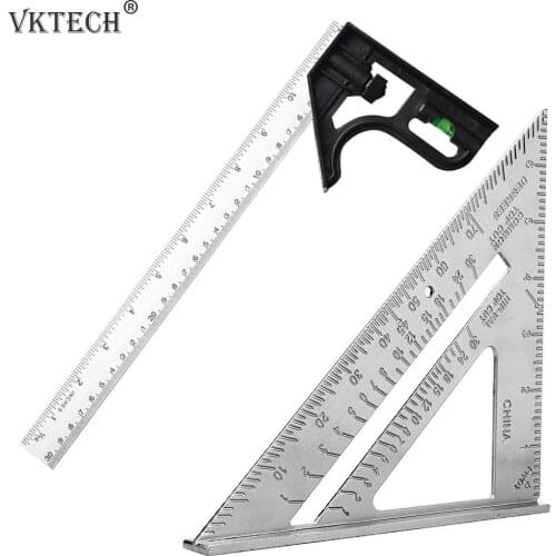 7 inch Triangle Ruler Aluminum Alloy Angle Protractor Speed Metric Square Measuring Ruler Layout Tool Measurement Tool