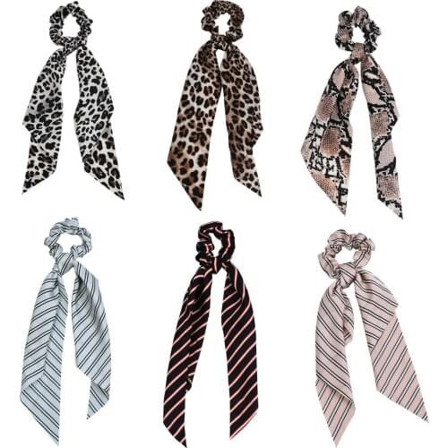 Yishine 2021 Hot Spring Summer Animal Printing Hair Tie With Tail