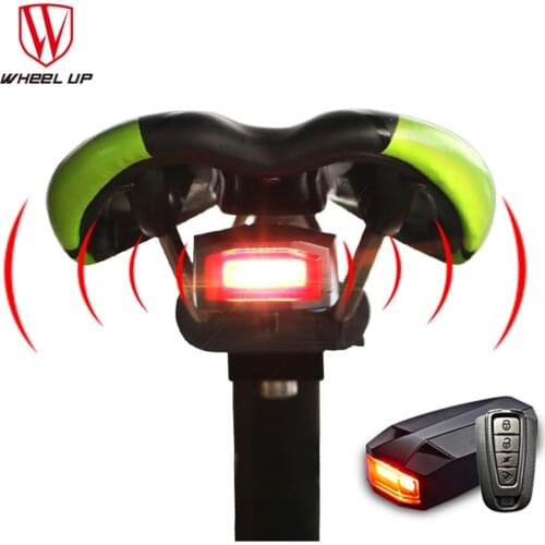 WHeeL UP 4 In 1 Anti-theft Bike Alarm Light Bicycle Taillight Waterproof Security MTB Bike Rear Light SOS Lamp Cycling Equipment