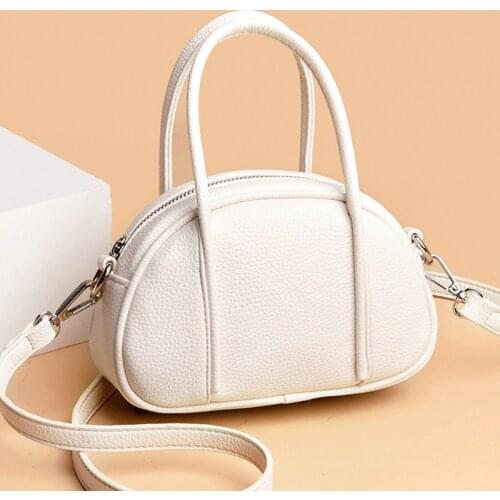 Cross Body Bags for Women New Fashion Simple Tote Bag Designer Vintage Ladies Shoulder Bags Sac A Main White Leather Handbags
