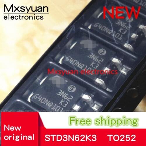 10pcs~100pcs/LOT New original STD3N62K3 3N62K3 3N62K 3N62 TO-252 Chipset In Stock