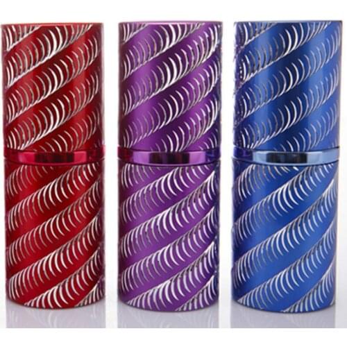 100pcs 30ML Stylish Portable Aluminum Glass Refillable Perfume Bottle With Sprayer new