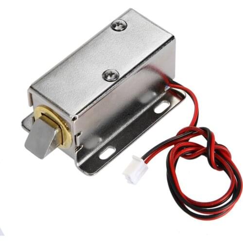 12V/24VElectronic Lock Catch Door Electronic drawer lock electric plug lock Release Assembly Solenoid Access Control locker