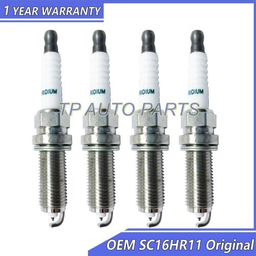 4 Pieces Original Spark Plug OEM SC16HR11