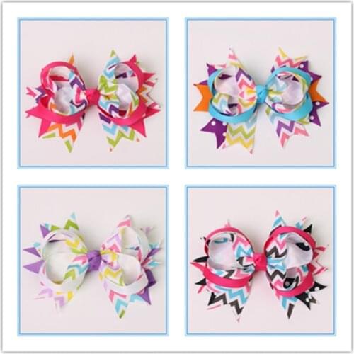 5 inch boutique kids big girls decorations for hair of grosgrain ribbon bows with clips for girls hairbows accessories hairpins