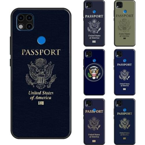 American Passport For Xiaomi Redmi Note 10 Pro Case For Redmi Note 9 8 Pro 7 8T 9S 7A 8A 9A 9C 9T Cover
