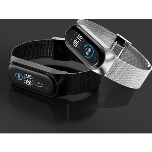 For Xiaomi Mi Band 5 4 Strap Wrist Metal Bracelet Screwless Stainless Steel MIband for Xiaomi Mi Band 4 3 5 Wristbands Pulseira