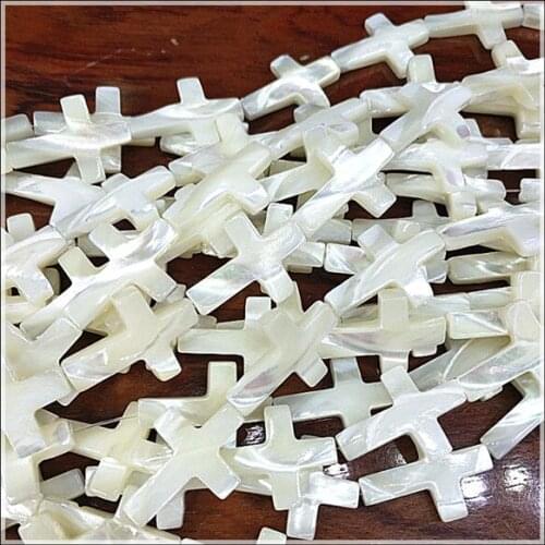 Nature saltwater shell beads shell strings cross shapes for bracelets making nice beads accessories 7x10mm 18x25mm