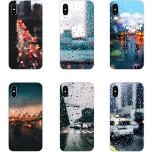 For Samsung A10 A30 A40 A50 A60 A70 M30 Galaxy Note 2 3 4 5 8 9 10 PLUS Accessories Phone Cases Covers landscape Rain drops