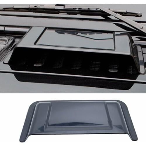 Black Car Accessories Air Intake Caps Dust Rain Cover For Jeep Wrangler JK 2007-2017 ABS Hood Scoop Vent Cover 1 PCS