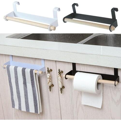 Punch-free Kitchen Toilet Paper Holder Tissue Holder Hanging Bathroom Toilet Paper Holder Roll Paper Holder Towel Rack Stand