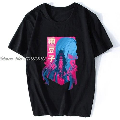 Demon Slayer Kamado Nezuko Japanese Anime Kimetsu No Yaiba T-shirts Men Summer Casual Cotton Hip Hop T Shirt Harajuku Streetwear