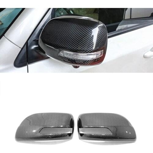 ABS Door Mirror Cover Side Mirror Cover for FJ150 Prado 2010-2020