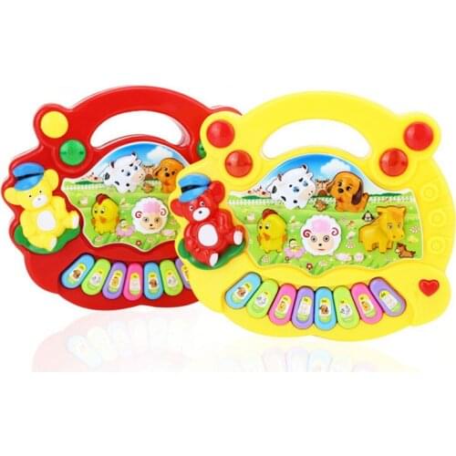 Electron mini piano musical instruments toys for children Educational Animal Farm Piano toy electronic organ christmas gift toys