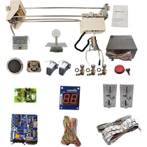 DIY Toy catcher claw crane Machine kit with 71cm gantry cheap crane motherboard coin acceptor button harness joystick coin meter