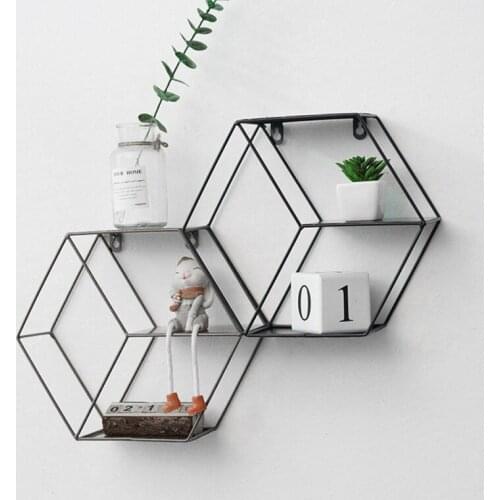 Wall Shelf Rack Background Wall Hanger Balcony Bedroom Wall Creative Flower Pot Stand Festival Gift Hanging Decoration