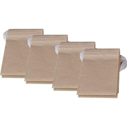 Disposable Tea Filter Bags for Loose Tea,Drawstring Empty Bag for Loose Leaf Tea,with Natural Unbleached Paper 600 Pcs