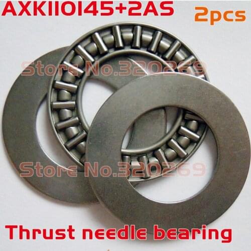 Axial Nadellager 2x AXK110145 110x145x6 Mm Rollenlager Thrust Needle Bearing + 4x AS110145 Unterlegscheibe Washer